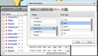 Data grid filter